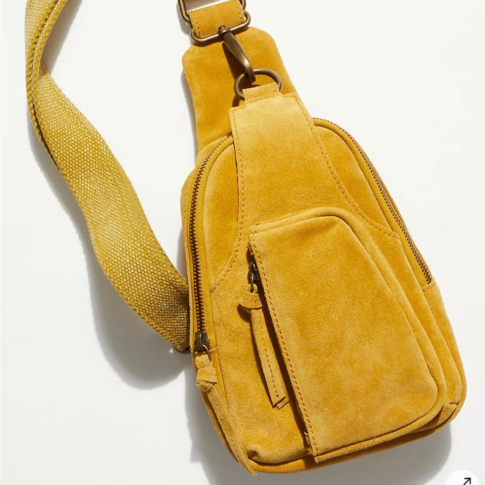Free People Hudson Leather Sling Bag